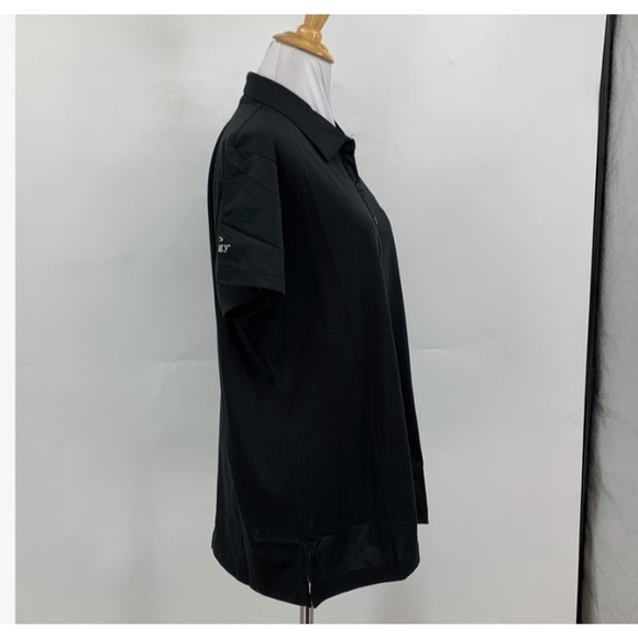 Travis Mathew Polo Shirt Women XL Extra Large Black Pima Cotton Blend Golf *LOGO - Picture 3 of 13
